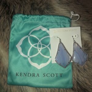 Kendra Scott Alexandra Earrings- Lavender & Silver